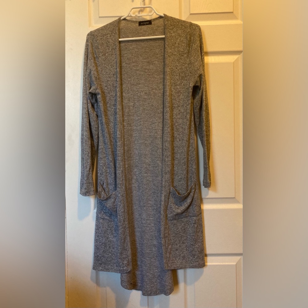 Eclipse soft grey cardigan
